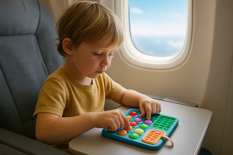 Compact en handig speelgoed voor in het vliegtuig